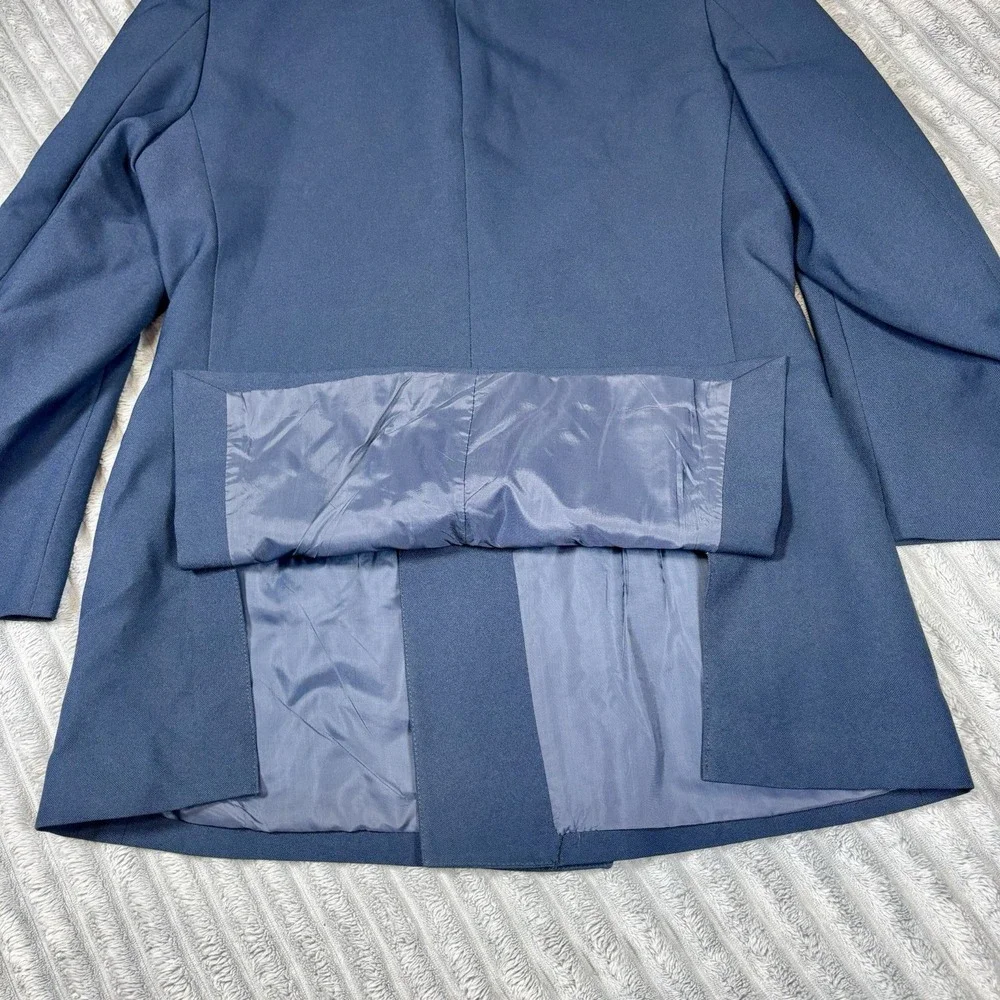 Garson Pierye men's size R42 dark blue silver tone buttons w‎ lions blazer